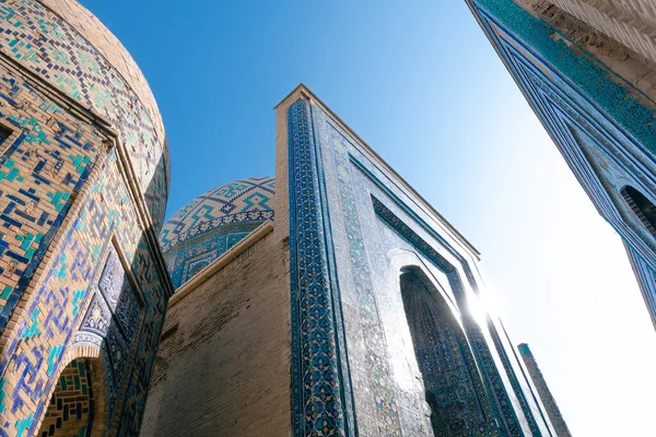 Samarkand Üzbegisztán 2022 November Shah Zinda Necropolis Napsütéses Időben — Stock Fotó