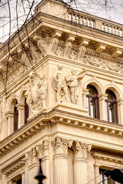 Budapest Magyarország 2023 Március Történelmi Belváros Felhős Időben Hdr Kép — Stock Fotó