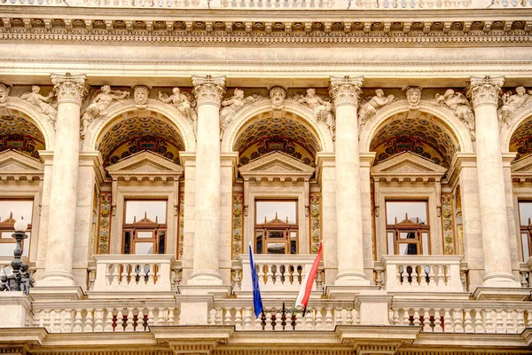 Boedapest Hongarije Maart 2023 Historisch Centrum Bij Bewolkt Weer Hdr — Stockfoto