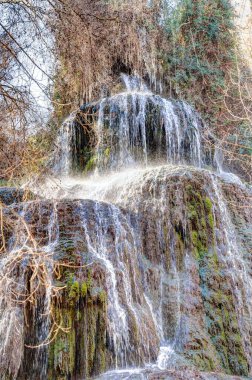 İspanya 'daki Manastır de Piedra Doğal Parkı manzarası