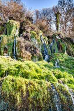 İspanya 'daki Manastır de Piedra Doğal Parkı manzarası