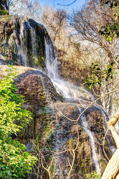 stock image Scenic view of Monasterio de Piedra Natural Park, Spain