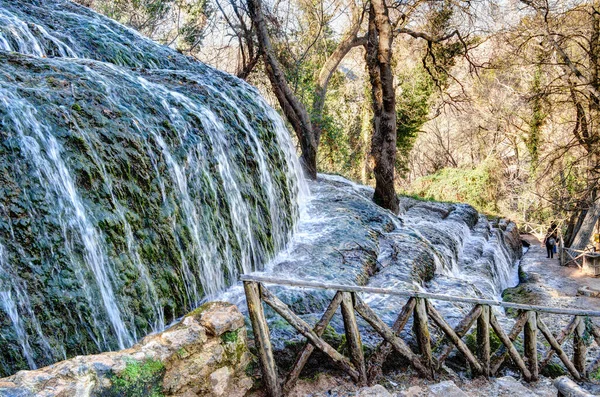 Naturskön Utsikt Över Naturparken Monasterio Piedra Spanien — Stockfoto