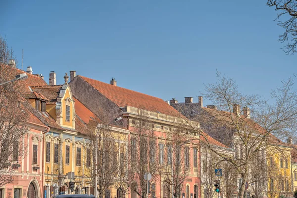 Sopron Hungria Março 2023 Centro Histórico Cidade Tempo Ensolarado Hdr — Fotografia de Stock