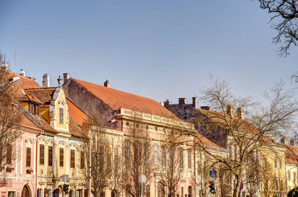 Sopron Ungern Mars 2023 Historisk Stadskärna Soligt Väder Hdr Bild — Stockfoto