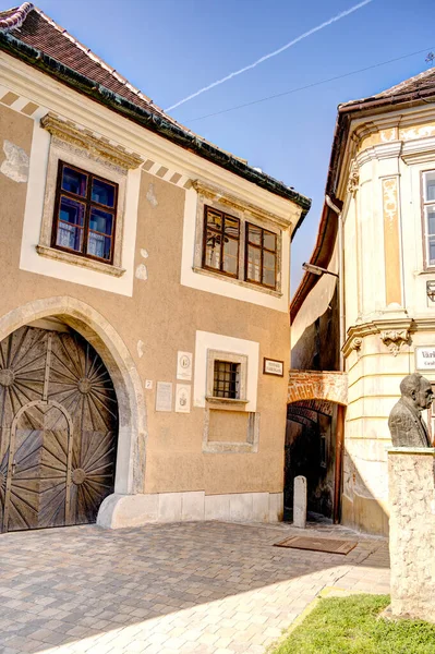 Sopron Hungria Março 2023 Centro Histórico Cidade Tempo Ensolarado Hdr — Fotografia de Stock