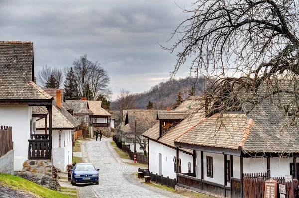 Holloko Hungary March 2023 Picturesque Village Cloudy Weather Hdr Image — Stock Photo, Image