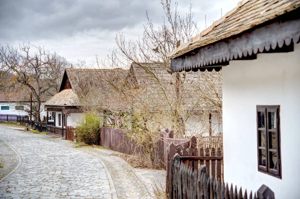 Holloko Ungarn März 2023 Malerisches Dorf Bei Bewölktem Wetter Hdr — Stockfoto