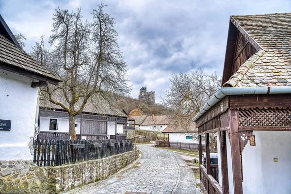 Holloko Ungarn März 2023 Malerisches Dorf Bei Bewölktem Wetter Hdr — Stockfoto