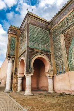 Meknes, Fas - Ocak 2020: Kışın Tarihi Merkez, HDR Görüntü