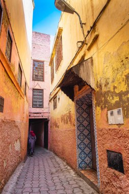 Meknes, Fas - Ocak 2020: Kışın Tarihi Merkez, HDR Görüntü