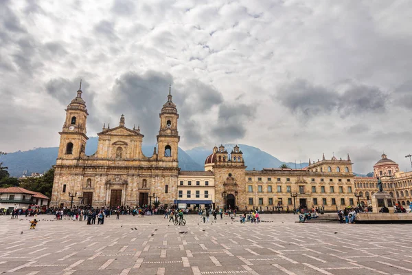 Bogota Kolumbia Czerwca 2019 Historyczne Centrum Miasta Pochmurną Pogodę — Zdjęcie stockowe
