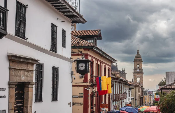 Bogotá Colômbia Junho 2019 Centro Histórico Cidade Tempo Nublado — Fotografia de Stock