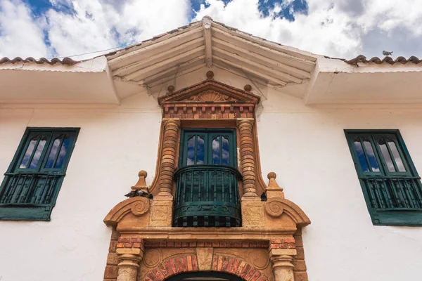 Villa Leyva Colombia April 2019 Beautiful View Historical Buildings Cloudy — Stock Photo, Image