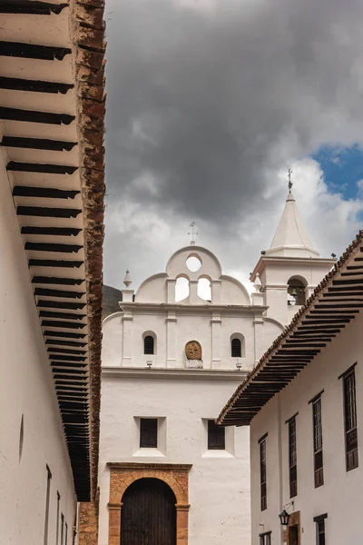 Villa Leyva Kolumbie Dubna 2019 Krásný Výhled Historické Budovy Během — Stock fotografie
