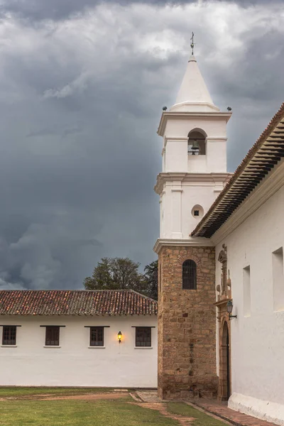 Villa Leyva Colombia April 2019 Nydelig Utsikt Historiske Bygningene Overskyet – stockfoto