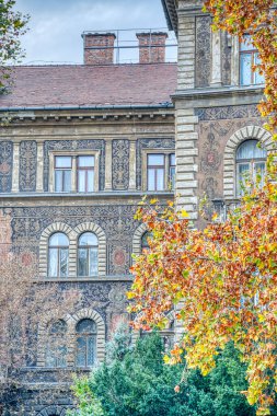 Budapeşte, Macaristan - 05 Kasım 2022: Sonbaharda tarihi kent simgeleri ve mimari mirası, HDR Resim