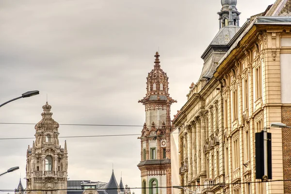Паризький Суд Брудерн Хаусі Будапешті Угорщина Старовинна Історична Будівля Готелю — стокове фото