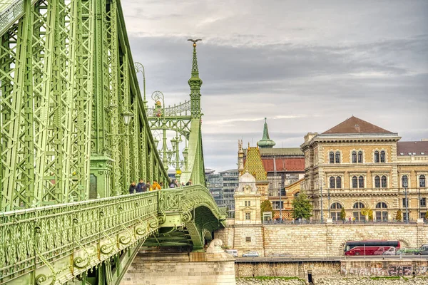 Будапешт Угорщина Листопада 2022 Року Міст Свободи Або Міст Свободи — стокове фото