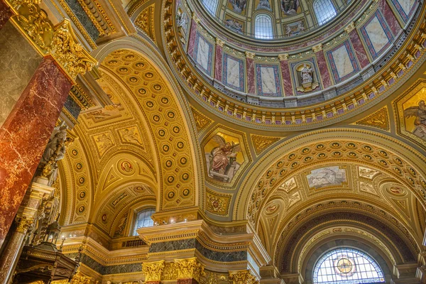 Budapest Hongrie Novembre 2022 Vue Intérieure Église Basilique Saint Étienne — Photo