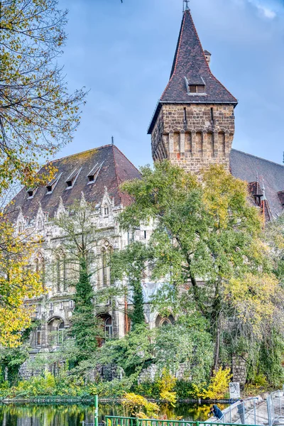 Budapest Hongrie Novembre 2022 Belle Vue Sur Ancien Château Vajdahunyad — Photo
