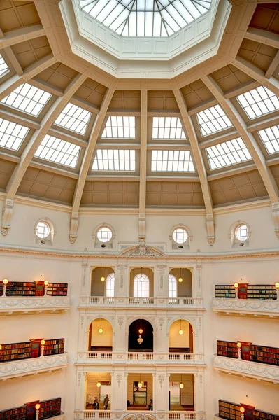 Melbourne Australia Agosto 2023 Victoria Library Interior Hdr Image — Foto Stock