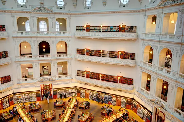 Melbourne Austrálie Srpna 2023 Interiér Knihovny Victoria Hdr Image — Stock fotografie