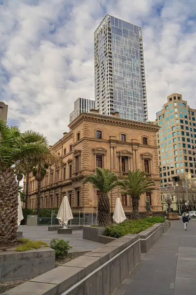 Melbourne Australien Juli 2023 Historisches Stadtzentrum Bei Bewölktem Wetter Hdr — Stockfoto
