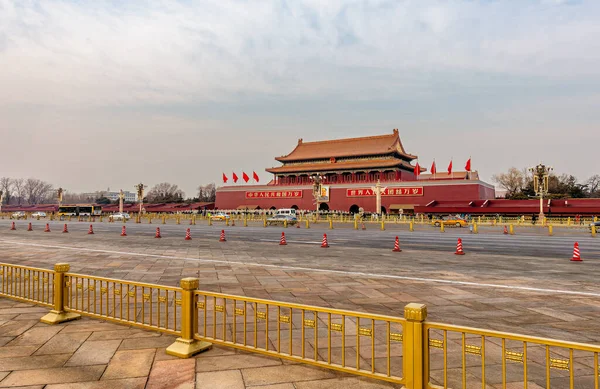 Beijing China January 2019 View Tiananmen Square China Wintertime Hdr — Stock Photo, Image