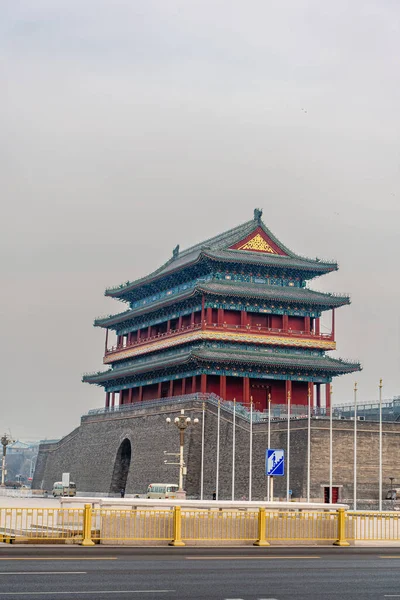 Peking Čína Ledna 2019 Pohled Náměstí Tchien Men Číně Zimě — Stock fotografie