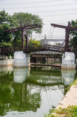 Jakarta, Endonezya - 4 Temmuz 2023: Güneşli havada tarihi merkez, HDR Görüntü