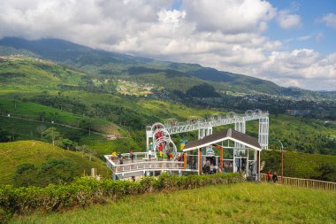 Gunung Lawu Volkanı, Java, Endonezya 'nın yamaçları