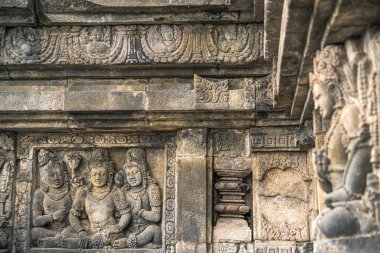 Java, Endonezya 'daki Antik Prambanan Tapınağı, HDR Görüntü
