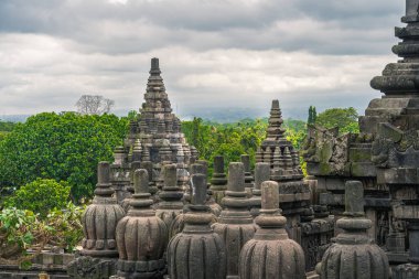 Java, Endonezya 'daki Antik Prambanan Tapınağı, HDR Görüntü