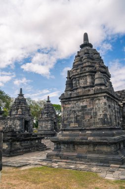 Java, Endonezya 'daki Antik Prambanan Tapınağı, HDR Görüntü