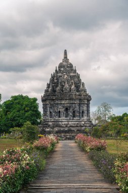Java, Endonezya 'daki Antik Prambanan Tapınağı, HDR Görüntü