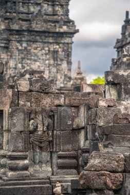Java, Endonezya 'daki Antik Prambanan Tapınağı, HDR Görüntü