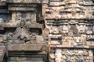 Java, Endonezya 'daki Antik Prambanan Tapınağı, HDR Görüntü