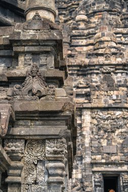 Java, Endonezya 'daki Antik Prambanan Tapınağı, HDR Görüntü