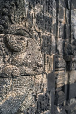 Java, Endonezya 'daki Antik Prambanan Tapınağı, HDR Görüntü