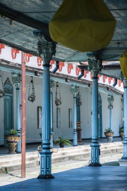 Surakarta, Endonezya - 1 Temmuz 2023: Güneşli havada Kraton, HDR Görüntü