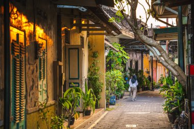 Surakarta, Endonezya - 2 Temmuz 2023: Yaz mevsiminde şehir tarihi simgeleri, HDR Image