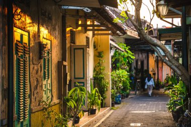 Surakarta, Endonezya - 2 Temmuz 2023: Yaz mevsiminde şehir tarihi simgeleri, HDR Image
