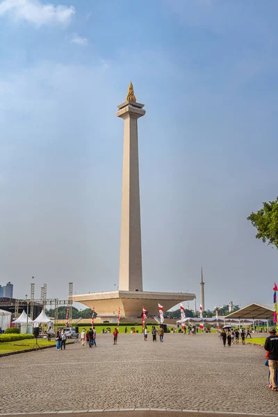 Jakarta Indonesia Juli 2023 Sentrum Landemerker Skyet Vær Hdr Bilde – stockfoto