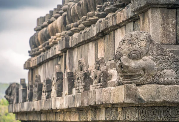 Prambanan Endonezya Temmuz 12023 Bulutlu Havada Hindu Tapınağı Hdr Görüntü — Stok fotoğraf