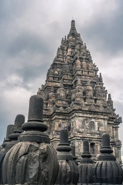 Ancient Prambanan Temple Java Indonesia Hdr Image — Stock Photo, Image