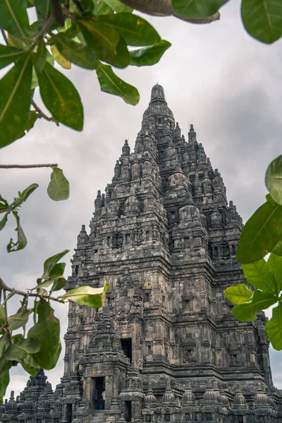 Antiguo Templo Prambanan Java Indonesia Imagen Hdr —  Fotos de Stock