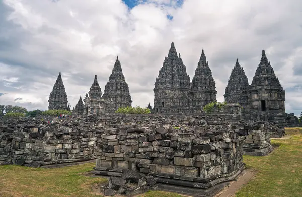 Ancient Prambanan Temple Java Indonesia Hdr Image — Stock Photo, Image
