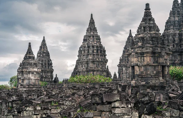 インドネシア ジャワの古代プランバナン寺院 Hdrイメージ — ストック写真