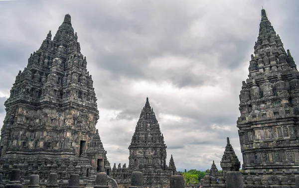 Ancient Prambanan Temple Java Indonesia Hdr Bilde – stockfoto